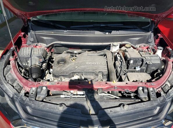 2GNAXJEV0J6280495 2018 CHEVROLET EQUINOX Burgundy Widok komory silnika