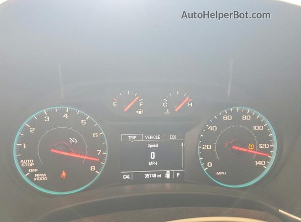 2GNAXJEV0J6280495 2018 CHEVROLET EQUINOX Burgundy Widok zestawu wskaźników