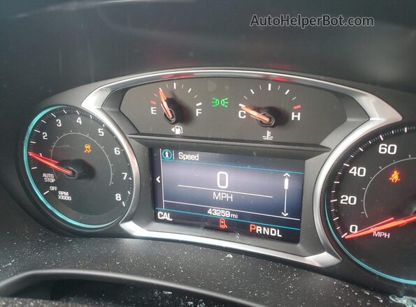 2GNAXJEV0L6217352 2020 CHEVROLET EQUINOX Blue Instrument cluster view