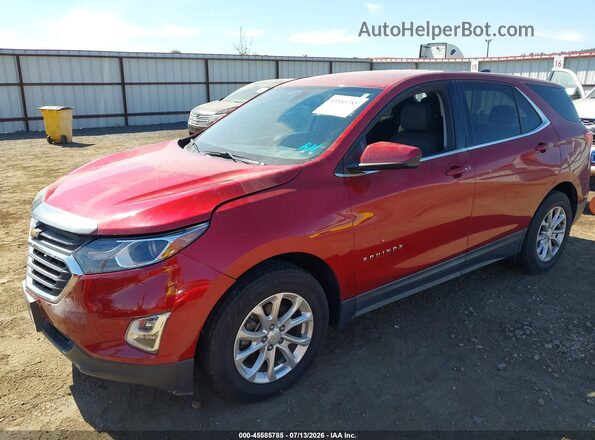 2GNAXJEV2J6342222 2018 CHEVROLET EQUINOX Maroon Przód lewy
