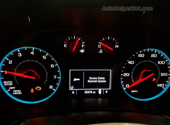 2GNAXJEV2J6350739 2018 CHEVROLET EQUINOX Черный Вид щитка приборов
