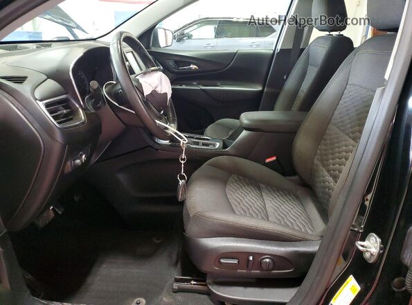2GNAXJEV2J6350739 2018 CHEVROLET EQUINOX Черный Вид салона спереди