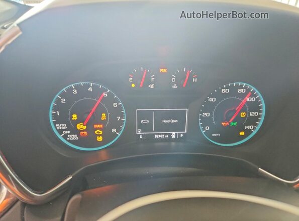 2GNAXJEV3J6164076 2018 CHEVROLET EQUINOX Black Instrument cluster view