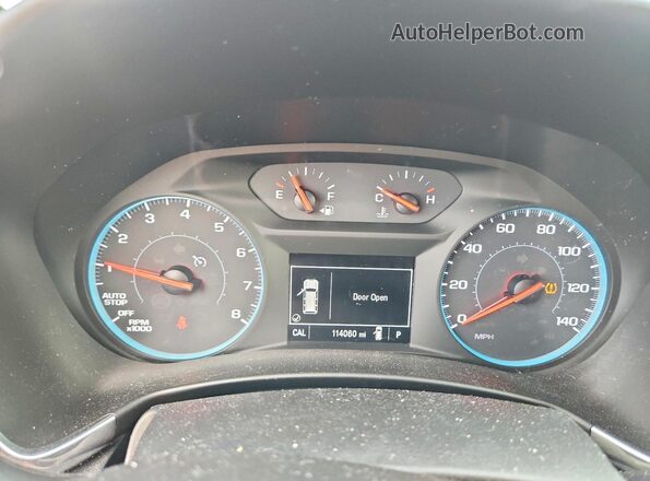 2GNAXJEV3J6270107 2018 CHEVROLET EQUINOX Charcoal Instrument cluster view