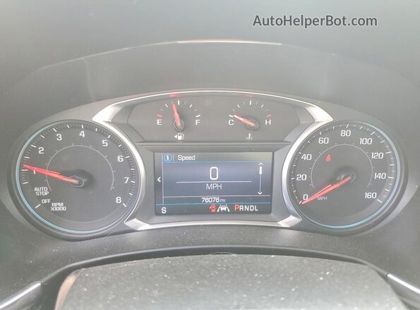 2GNAXJEV3L6136314 2020 CHEVROLET EQUINOX Синий Вид щитка приборов
