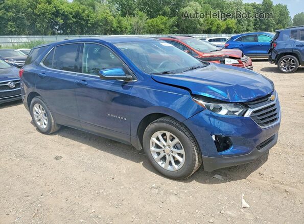 2GNAXJEV3L6136314 2020 CHEVROLET EQUINOX Синий Передняя правая четверть
