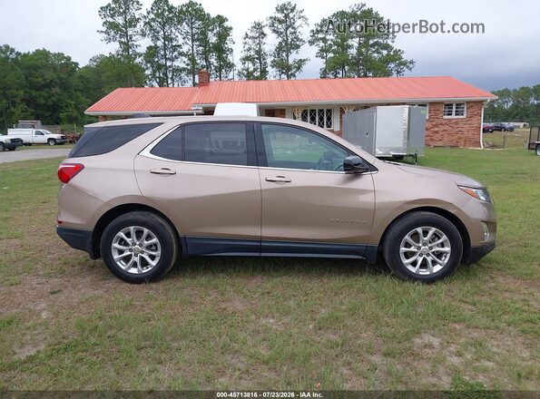 2GNAXJEV5J6285577 2018 CHEVROLET EQUINOX Tan Vista del cuadro de instrumentos