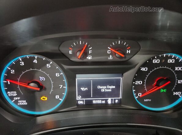 2GNAXJEV7J6110487 2018 CHEVROLET EQUINOX Red Widok zestawu wskaźników