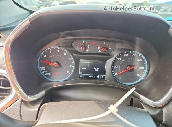 2GNAXJEV7J6155767 2018 CHEVROLET EQUINOX Black Вид щитка приладів