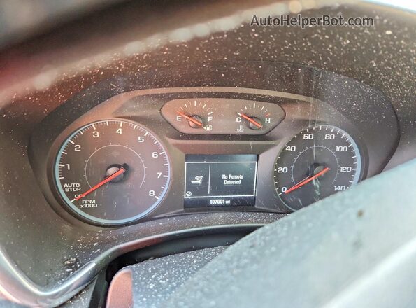 2GNAXJEVXJ6219901 2018 CHEVROLET EQUINOX Black Вид щитка приладів