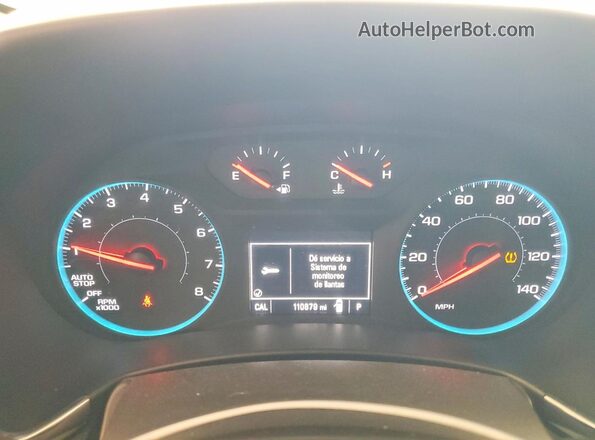 2GNAXJEVXJ6233216 2018 CHEVROLET EQUINOX Silver Widok zestawu wskaźników