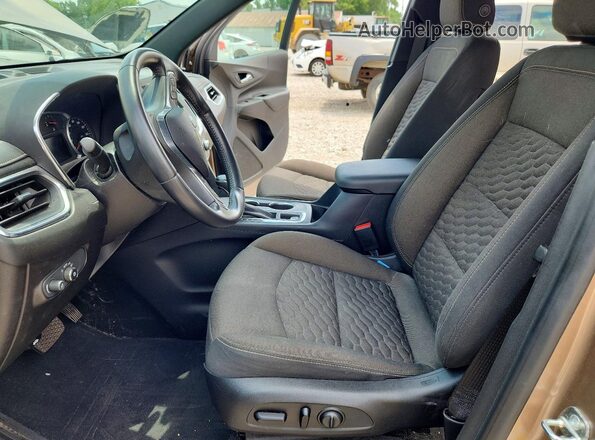2GNAXKEV0K6236004 2019 CHEVROLET EQUINOX Коричневый Вид салона спереди