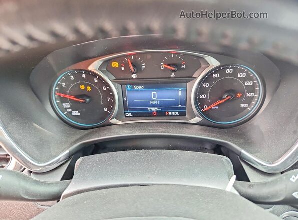 2GNAXKEV9L6161823 2020 CHEVROLET EQUINOX Blue Widok zestawu wskaźników