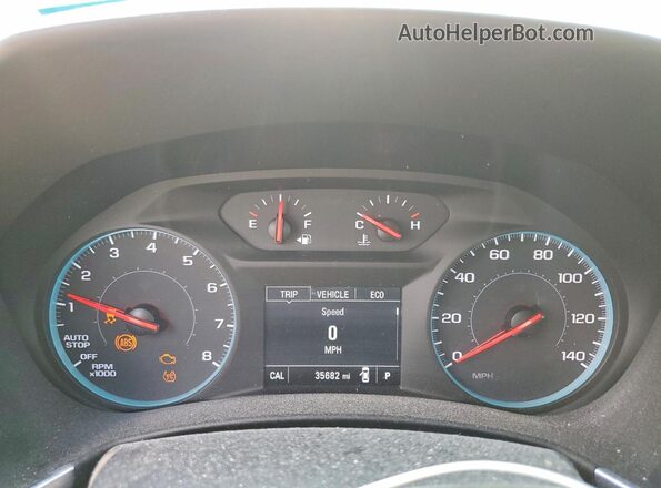 2GNAXKEX6J6224150 2018 CHEVROLET EQUINOX Tan Instrument cluster view