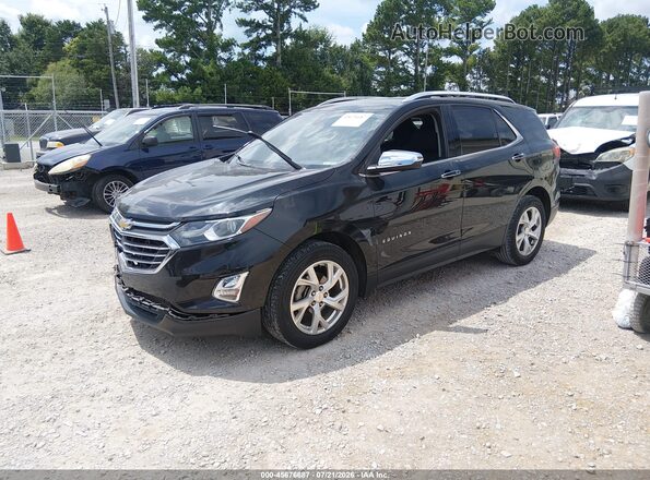 2GNAXMEV8J6334787 2018 CHEVROLET EQUINOX Black Առջևի ձախ երեք քառորդ տեսարան