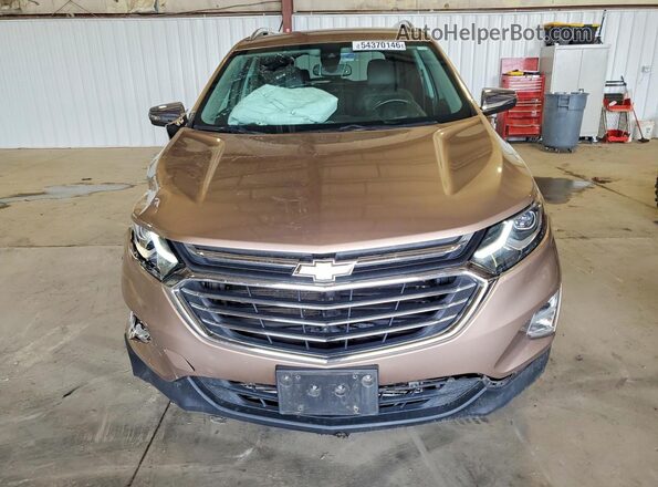 2GNAXNEX4J6160885 2018 CHEVROLET EQUINOX Gold Front view