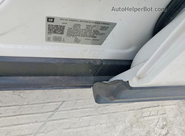 2GNAXPEX5K6165686 2019 CHEVROLET EQUINOX White Vista interior de 360 grados