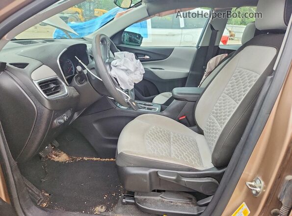2GNAXREV6J6180206 2018 CHEVROLET EQUINOX Tan Widok wnętrza z przodu