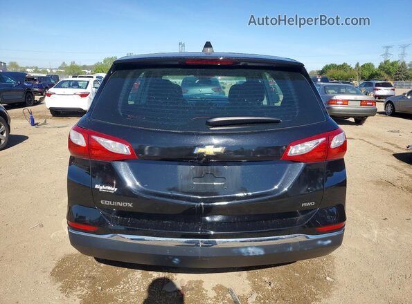 2GNAXREV8J6199839 2018 CHEVROLET EQUINOX Black Вид ззаду