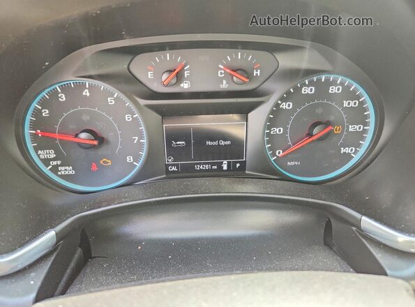 2GNAXREVXJ6301979 2018 CHEVROLET EQUINOX Charcoal Սարքավորումների վահանակի տեսք