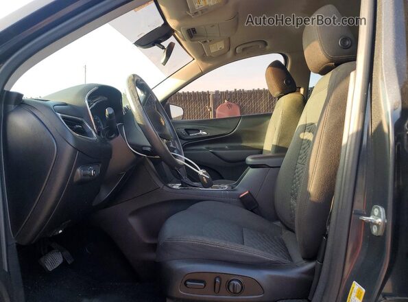 2GNAXSEV0J6209447 2018 CHEVROLET EQUINOX Gray წინა სალონის ხედი