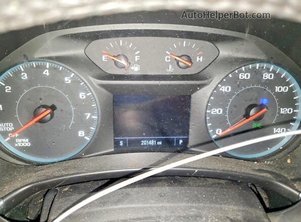 2GNAXSEV0J6272497 2018 CHEVROLET EQUINOX Black Widok zestawu wskaźników