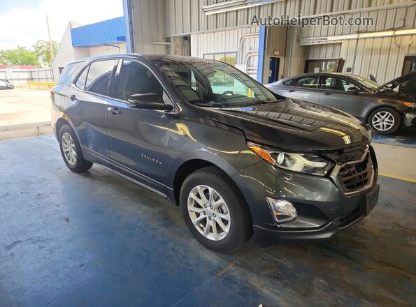 2GNAXSEV2J6221387 2018 CHEVROLET EQUINOX Charcoal Front right
