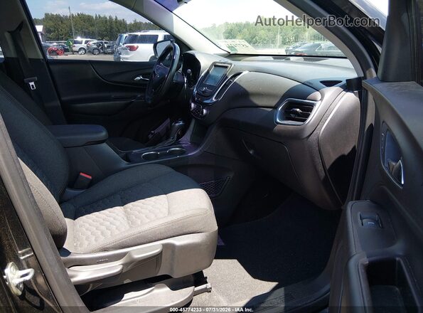 2GNAXSEV3J6335172 2018 CHEVROLET EQUINOX Black Widok wnętrza z przodu