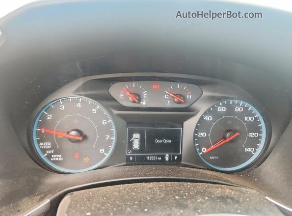 2GNAXSEV5M6104424 2021 CHEVROLET EQUINOX Белый Вид щитка приборов