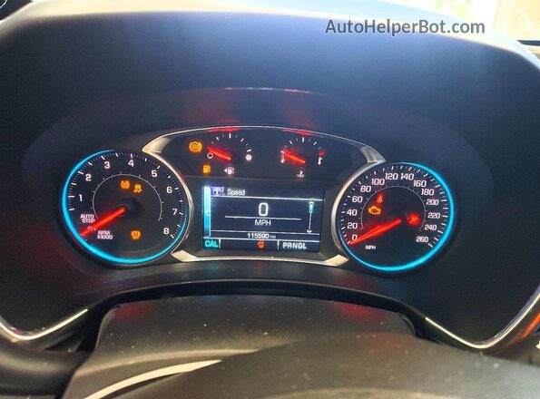 2GNAXSEV7J6245460 2018 CHEVROLET EQUINOX Black Vista del cuadro de instrumentos