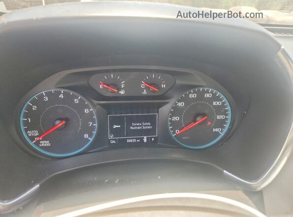 2GNAXSEV7J6302787 2018 CHEVROLET EQUINOX Серый Вид щитка приборов