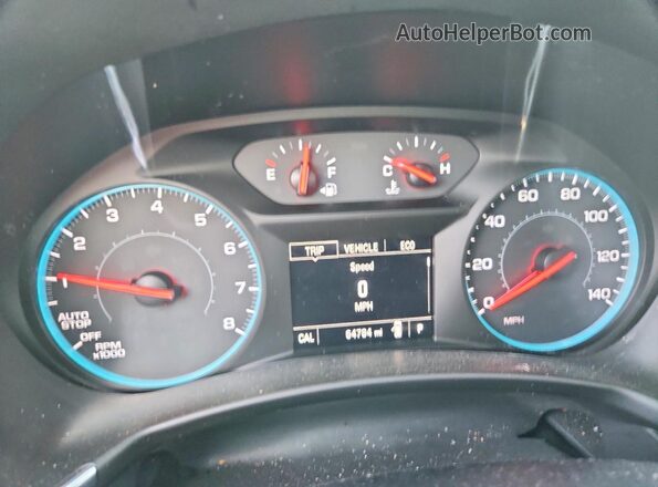 2GNAXSEV7J6314258 2018 CHEVROLET EQUINOX Red Սարքավորումների վահանակի տեսք