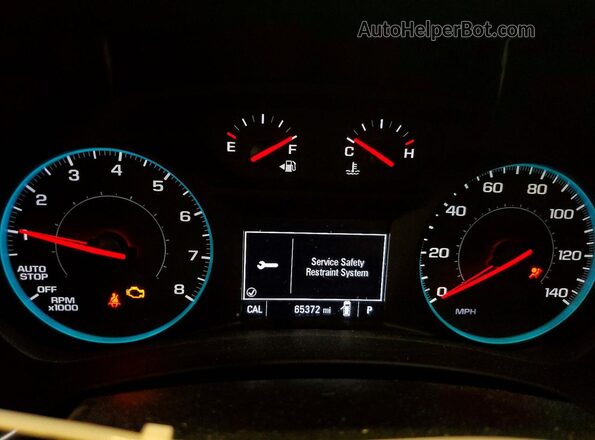 2GNAXSEV8J6284476 2018 CHEVROLET EQUINOX White Instrument cluster view