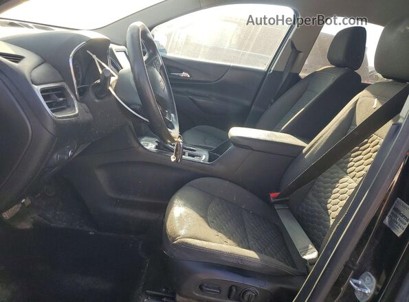 2GNAXSEV9J6157669 2018 CHEVROLET EQUINOX Black წინა სალონის ხედი