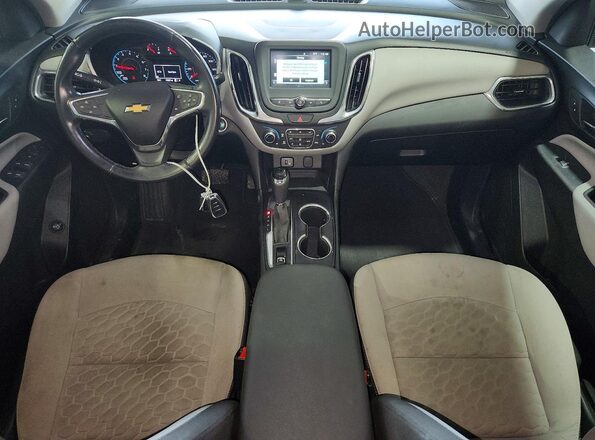 2GNAXTEX2J6173817 2018 CHEVROLET EQUINOX Black Widok deski rozdzielczej
