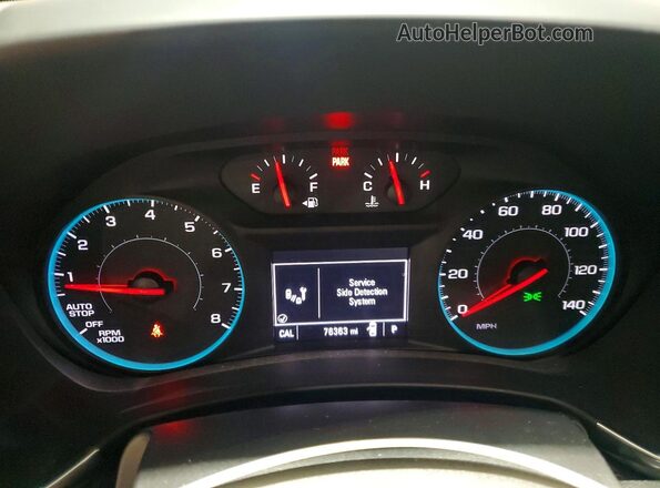 2GNAXTEX2J6185272 2018 CHEVROLET EQUINOX White Vista del cuadro de instrumentos