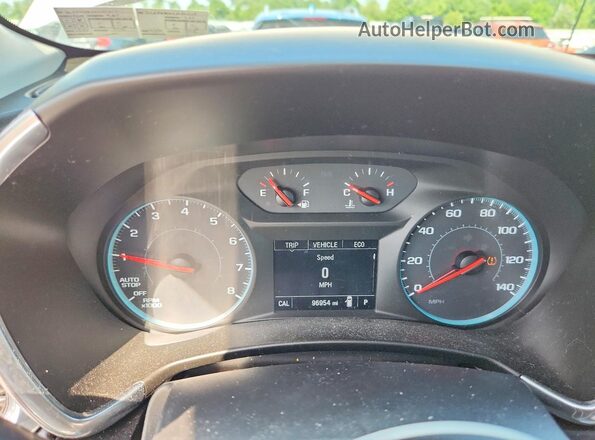 2GNAXTEX6J6281258 2018 CHEVROLET EQUINOX White Vista del cuadro de instrumentos