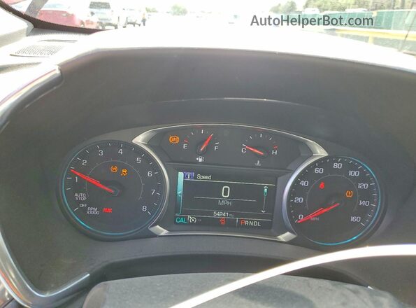2GNAXTEX6J6344729 2018 CHEVROLET EQUINOX Красный Вид щитка приборов