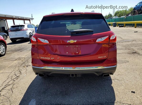 2GNAXTEX6J6344729 2018 CHEVROLET EQUINOX Красный Вид сзади