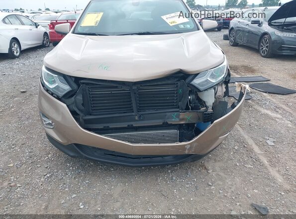 2GNAXTEX9J6162443 2018 CHEVROLET EQUINOX Tan ხელსაწყოთა პანელის ხედი