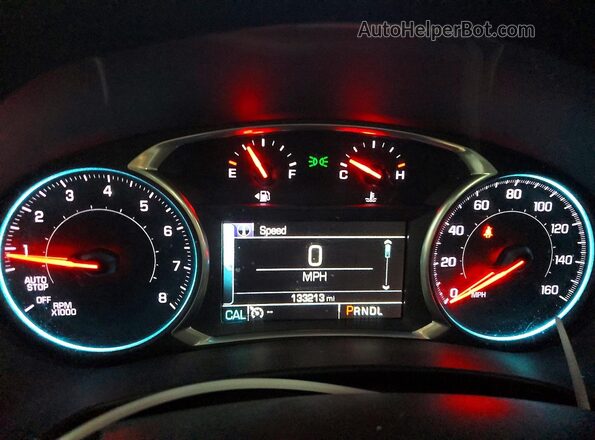 2GNAXTEX9J6337791 2018 CHEVROLET EQUINOX Black Вид щитка приладів