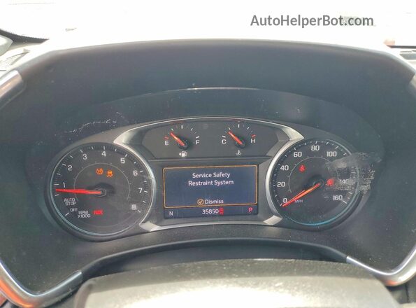 2GNAXUEV1M6150666 2021 CHEVROLET EQUINOX Красный Вид щитка приборов
