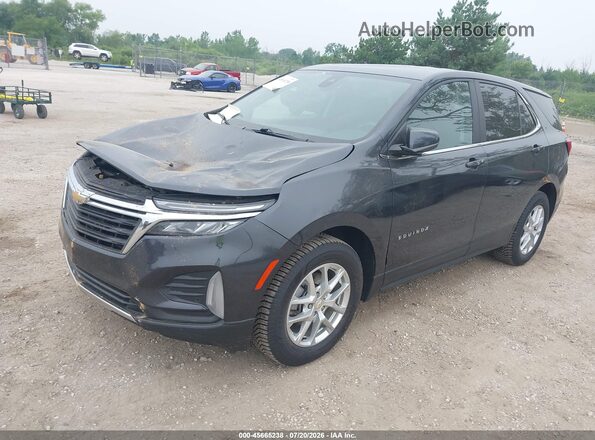 2GNAXUEV1N6152693 2022 CHEVROLET EQUINOX Черный Передняя левая четверть