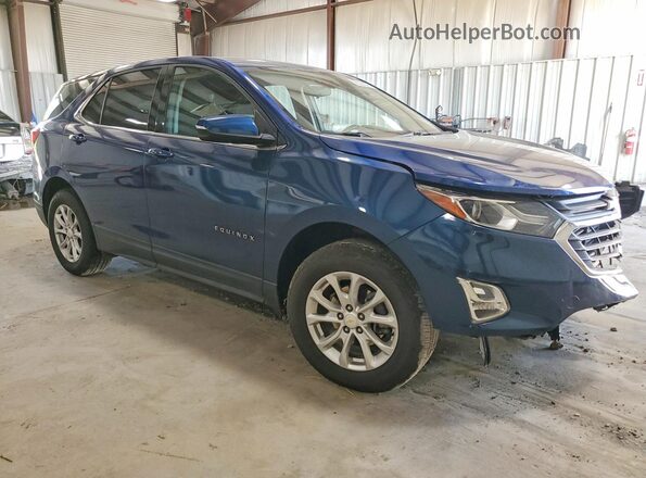 2GNAXUEV2K6162869 2019 CHEVROLET EQUINOX Синий Передняя правая четверть