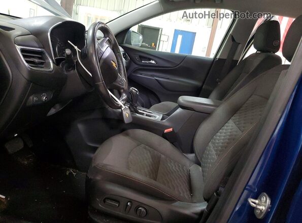 2GNAXUEV2K6162869 2019 CHEVROLET EQUINOX Синий Вид салона спереди
