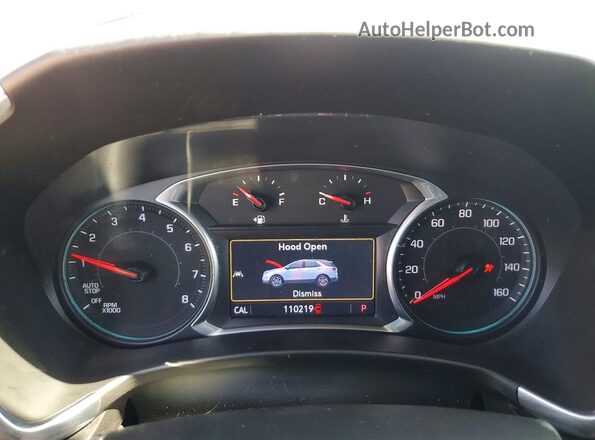 2GNAXUEV2L6182802 2020 CHEVROLET EQUINOX Black ხელსაწყოთა პანელის ხედი