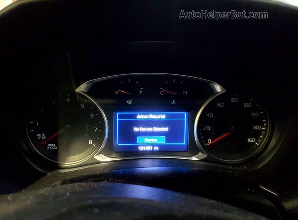 2GNAXUEV5L6100397 2020 CHEVROLET EQUINOX Gray Widok zestawu wskaźników