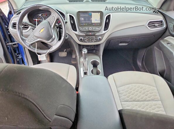 2GNAXUEV7K6183166 2019 CHEVROLET EQUINOX Blue Առջևի վահանակի տեսք