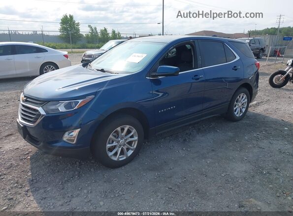 2GNAXUEV7M6134035 2021 CHEVROLET EQUINOX Blue Передня ліва чверть