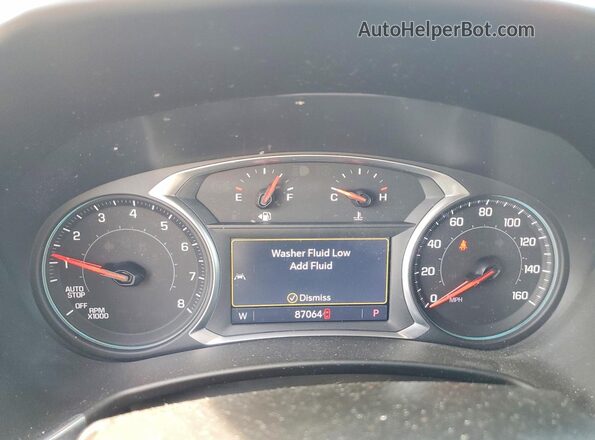 2GNAXUEV8L6267577 2020 CHEVROLET EQUINOX Gray Widok zestawu wskaźników